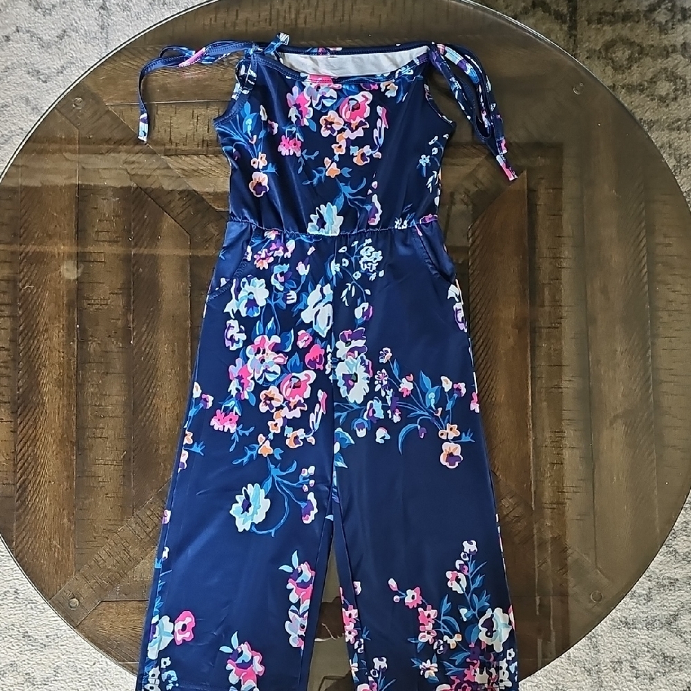 Floral Blue Jumpsuit
